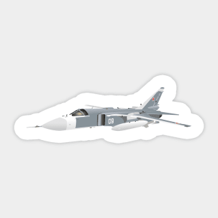 Su-24 Russian Attack Aircraft Sticker